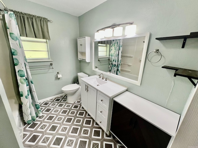470 Lr 28, Foreman, AR 71836 - full bath with vanity, toilet, baseboards, and shower / tub combo