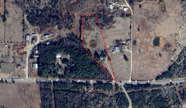 9689 W Ar 56th Hwy, Wideman, AR 72585 - map / location with property parcel outlined
