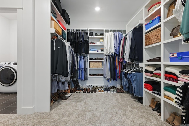 10584 Gunter Loop, Benton, AR 72019 - walk in closet with washer / clothes dryer and carpet floors