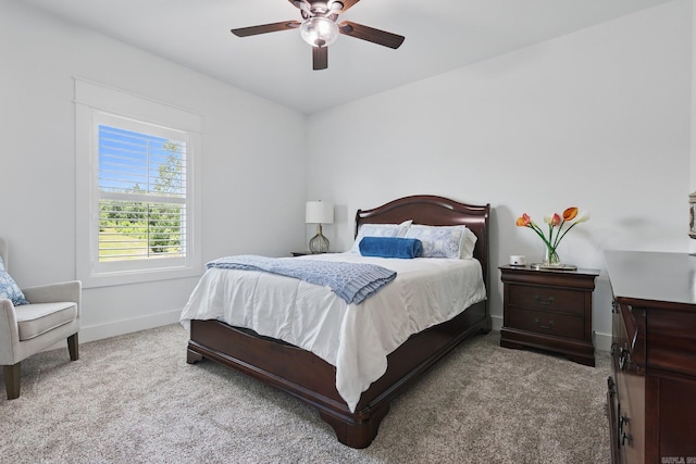 10584 Gunter Loop, Benton, AR 72019 - bedroom featuring carpet floors, baseboards, and a ceiling fan