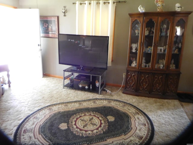 125 N Fairview St, Rector, AR 72461 - living room featuring carpet floors and baseboards