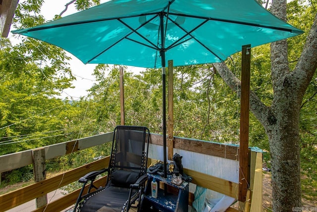 331 N Park St, Little Rock, AR 72205 - view of wooden terrace
