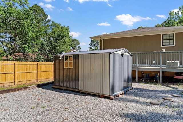 1214 Sammy St, Mountain Home, AR 72653 - view of shed featuring a fenced backyard
