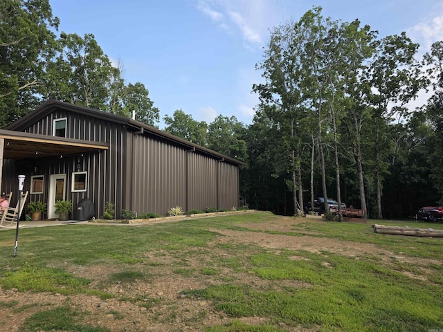 630 Cliffview Dr, Quitman, AR 72131 - view of green lawn with an outbuilding