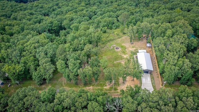 630 Cliffview Dr, Quitman, AR 72131 - aerial overview of property's location with a heavily wooded area