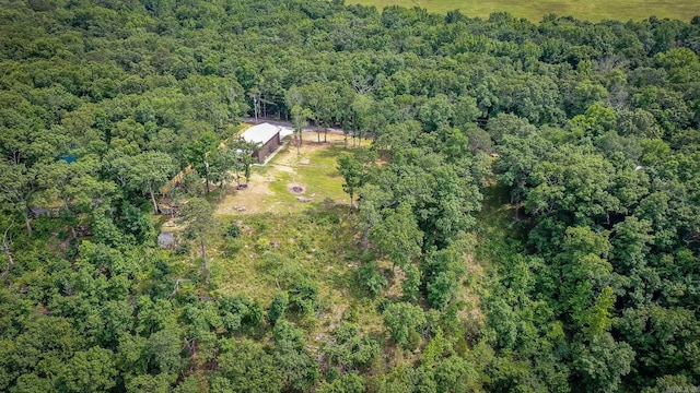 630 Cliffview Dr, Quitman, AR 72131 - aerial overview of property's location with a heavily wooded area