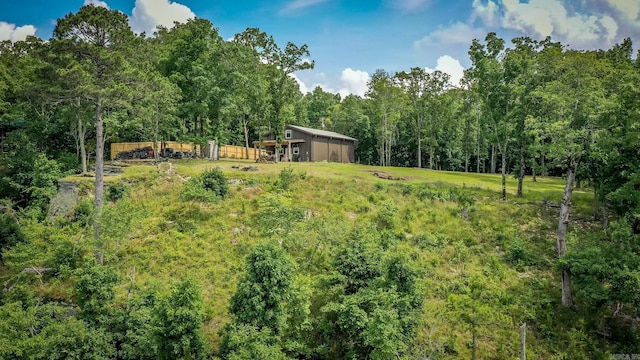630 Cliffview Dr, Quitman, AR 72131 - view of yard featuring a wooded view