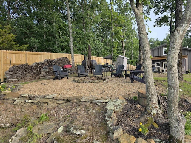 630 Cliffview Dr, Quitman, AR 72131 - view of fenced backyard