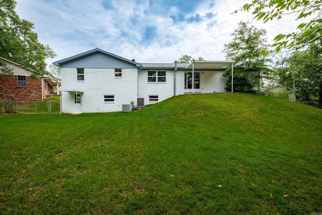 4605 N Cedar, North Little Rock, AR 72116 - back of house featuring central AC unit