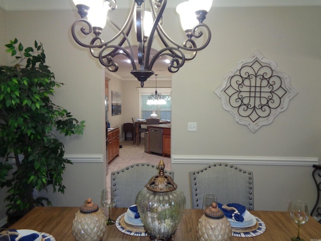 21 Sanibel Cv, Little Rock, AR 72210 - dining space featuring a chandelier