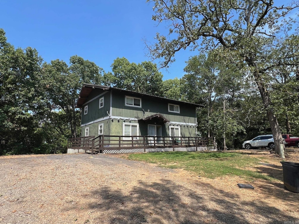 23 Bryant Ave, Oppelo, AR 72110 - view of front of house featuring a deck