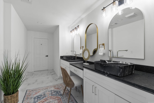 7 Buttermilk Rd, Little Rock, AR 72227 - bathroom with vanity and marble finish floors
