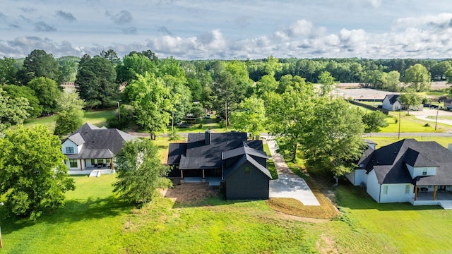 aerial view of residential area