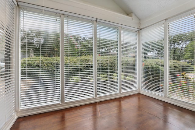 1810 S Pierce St, Little Rock, AR 72204 - unfurnished sunroom with vaulted ceiling and wood finished floors