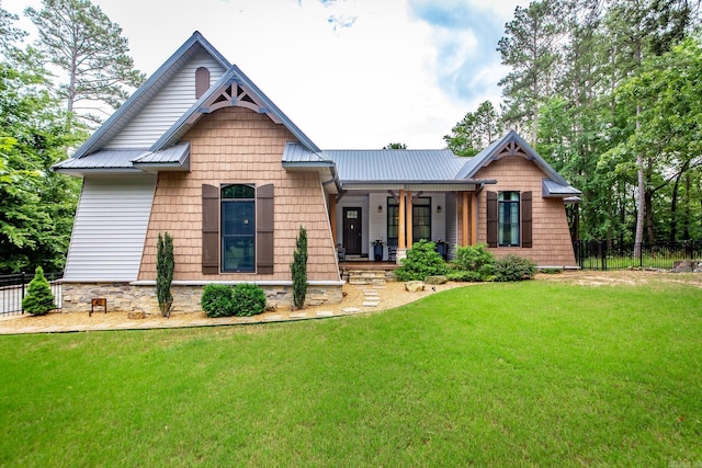 43 Mikes Cir, Heber Springs, AR 72543 - craftsman-style house featuring a porch and metal roof