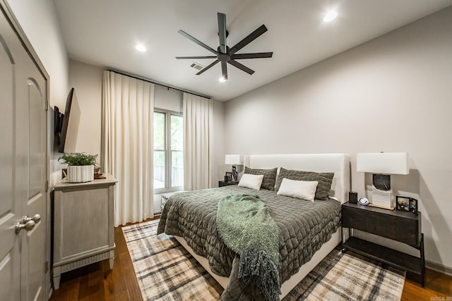 43 Mikes Cir, Heber Springs, AR 72543 - bedroom featuring wood finished floors and recessed lighting