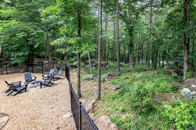 43 Mikes Cir, Heber Springs, AR 72543 - view of yard featuring an outdoor fire pit