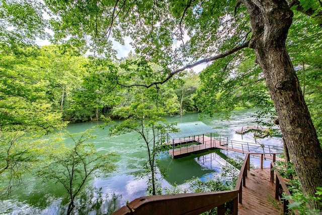 43 Mikes Cir, Heber Springs, AR 72543 - dock area featuring a water view