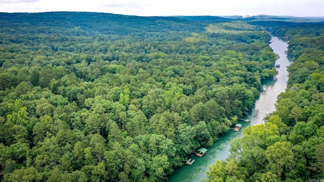 43 Mikes Cir, Heber Springs, AR 72543 - aerial view of a nearby body of water and a forest