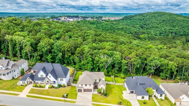 67 Falstone Dr, Little Rock, AR 72223 - aerial perspective of suburban area featuring a heavily wooded area