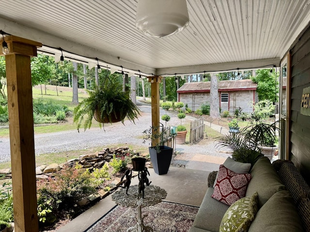 2645 Jumbo Rd, Melbourne, AR 72556 - view of patio / terrace with an outdoor structure