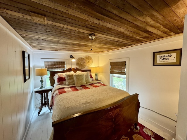 2645 Jumbo Rd, Melbourne, AR 72556 - bedroom with wood ceiling and wood finished floors
