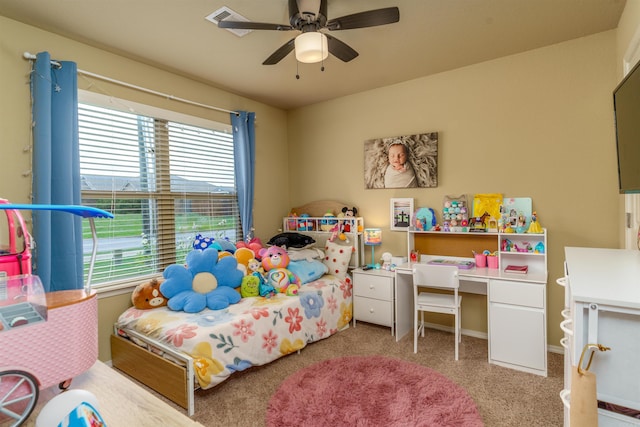 1210 Matehuala Blvd, North Little Rock, AR 72118 - carpeted bedroom with ceiling fan and baseboards