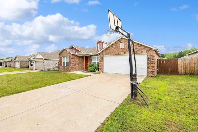 6096 Saddle Hill Dr, Alexander, AR 72002 - view of front of home with a garage, brick siding, driveway, and roof with shingles