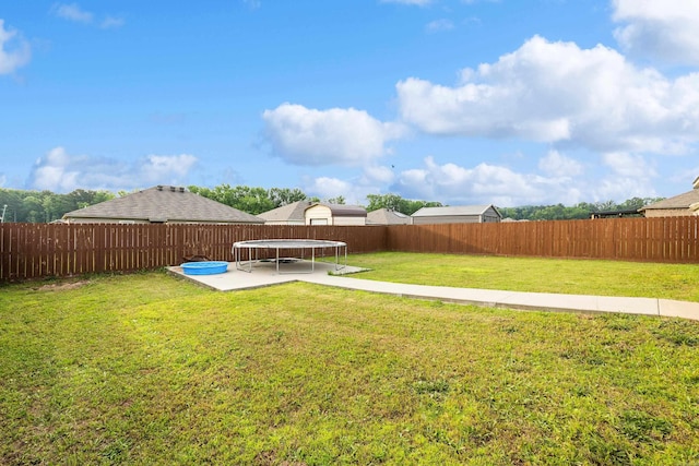 6096 Saddle Hill Dr, Alexander, AR 72002 - view of yard with a trampoline