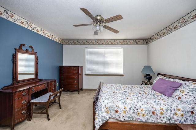 817 Ouachita Pl, Little Rock, AR 72205 - bedroom with light carpet, multiple windows, and ceiling fan