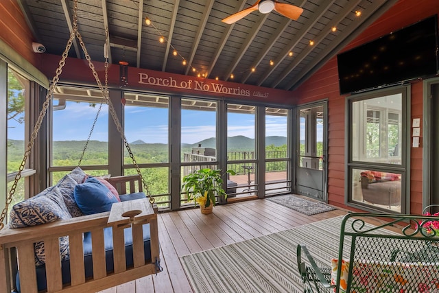 4501 Ridgefield Ln, Little Rock, AR 72223 - sunroom / solarium featuring ceiling fan