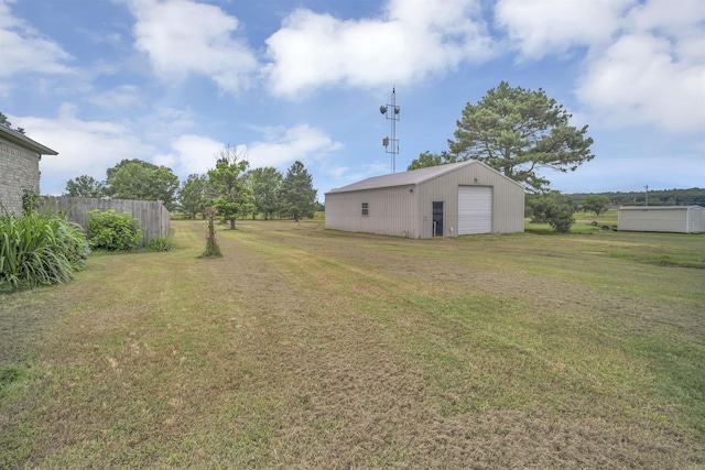 57 Deerfield Dr, Plumerville, AR 72127 - view of yard with a garage, an outdoor structure, a pole building, and driveway