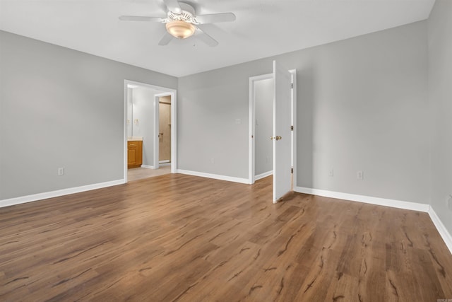 57 Deerfield Dr, Plumerville, AR 72127 - unfurnished room featuring ceiling fan and wood finished floors