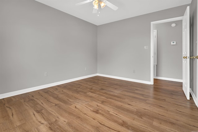 57 Deerfield Dr, Plumerville, AR 72127 - unfurnished room featuring ceiling fan and wood finished floors