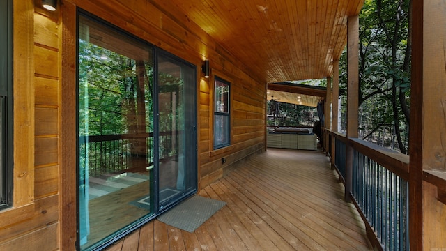 136 Gnarly Maple Trl, Hochatown, OK 74728 - view of wooden deck