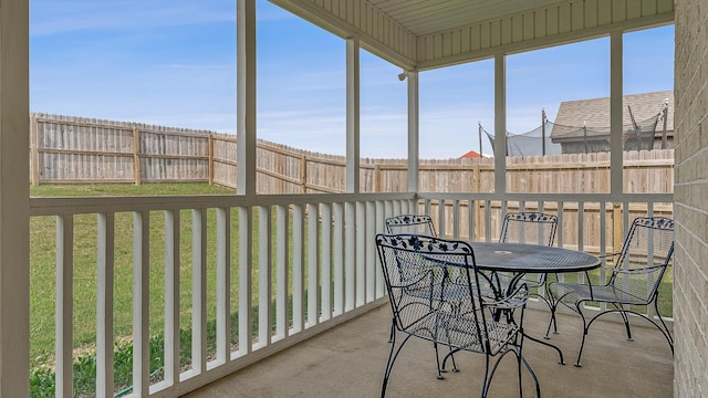 107 Hidden Creek Dr, Brookland, AR 72417 - sunroom / solarium with outdoor dining area