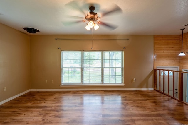 304 Main St, Letona, AR 72143 - spare room with a ceiling fan, baseboards, and wood finished floors