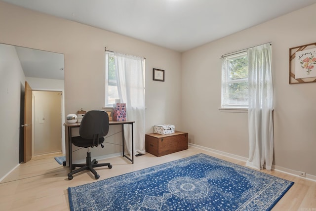 415 W 50th St, North Little Rock, AR 72118 - office featuring baseboards and wood finished floors