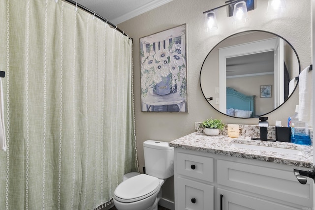 3101 Lax St, Newport, AR 72112 - full bath with toilet, vanity, and ornamental molding