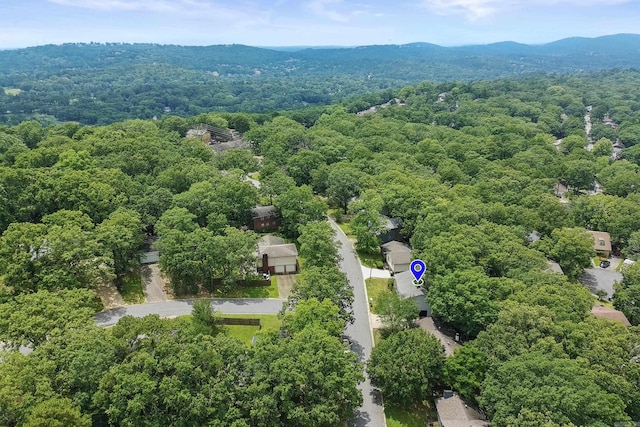 12224 Shawnee Forest Dr, Little Rock, AR 72212 - drone / aerial view of a heavily wooded area and mountains