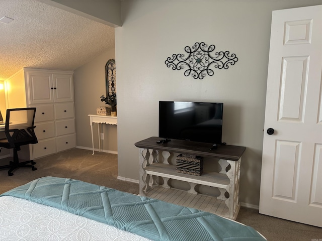 135 Hillview Dr Unit 19, Fairfield Bay, AR 72088 - carpeted bedroom featuring a textured ceiling and baseboards