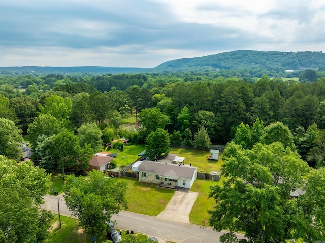 1417 Meadowbrook Dr, Heber Springs, AR 72543 - aerial view of a heavily wooded area and mountains