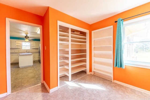 closet featuring a sink