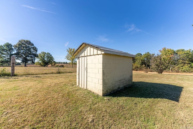 view of shed