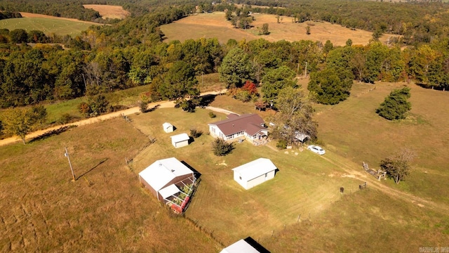 aerial view of sparsely populated area
