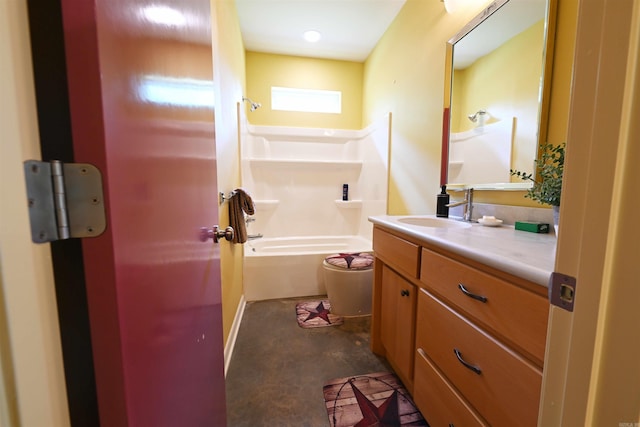 343 Boulder Rd, Royal, AR 71968 - bathroom with vanity and  shower combination