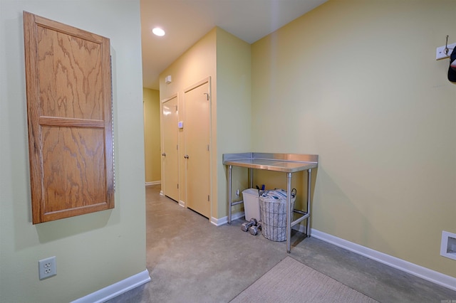 343 Boulder Rd, Royal, AR 71968 - corridor with baseboards and recessed lighting