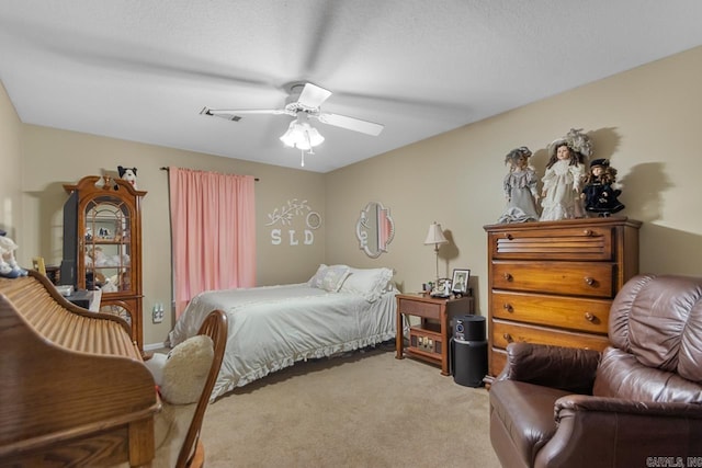 111 Country Oaks Dr, Malvern, AR 72104 - bedroom featuring light carpet and ceiling fan