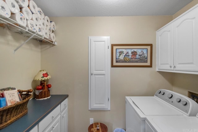 111 Country Oaks Dr, Malvern, AR 72104 - laundry area featuring cabinet space and independent washer and dryer