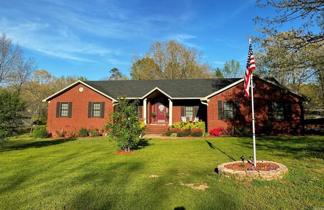 111 Country Oaks Dr, Malvern, AR 72104 - ranch-style home featuring a front lawn and brick siding
